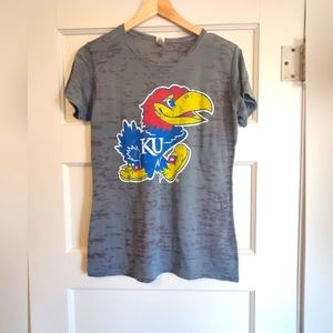 🍇3/$10 Kansas Jayhawks burnout tee